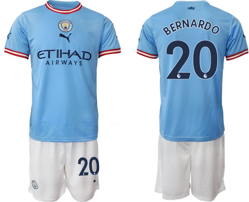 Men 2022-2023 Club Manchester City home blue #20 Soccer Jersey->manchester city jersey->Soccer Club Jersey